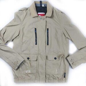 Puma Sport Lifestyle Beige Button Up Jacket Size Small 36 Athleisure Outdoors